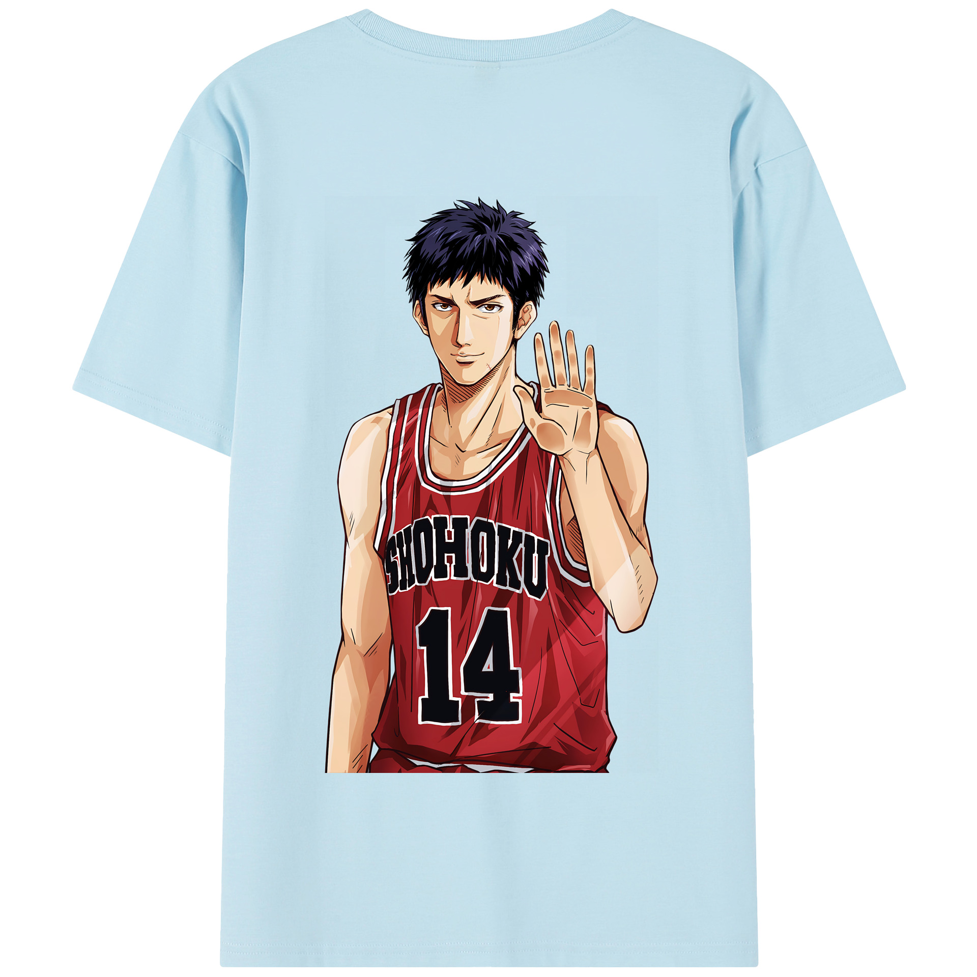 SLAM DUNK／スラムダンク 綿100％半袖Tシャツ（背面プリント）